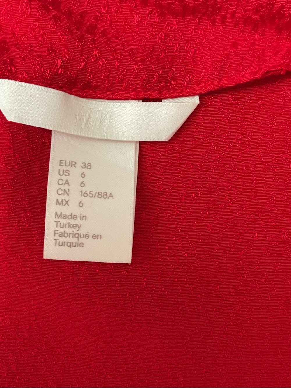 H&M Red Satin Wrap Robe - Picture 5 of 7